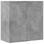 Grauer Beton-Engineered-Holz-Sideboard 79x38x80 cm von vidaXL, Sideboards - Ref: Foro24-840516, Preis: 92,11 €, Rabatt: %