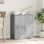 Aparador de madera de ingeniería gris hormigón 79x38x80 cm de vidaXL, Aparadores - Ref: Foro24-840516, Precio: 92,48 €, Descu...