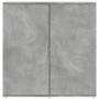 Aparador de madera de ingeniería gris hormigón 79x38x80 cm