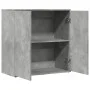 Grauer Beton-Engineered-Holz-Sideboard 79x38x80 cm von vidaXL, Sideboards - Ref: Foro24-840516, Preis: 92,11 €, Rabatt: %