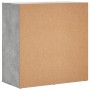 Aparador de madera de ingeniería gris hormigón 79x38x80 cm