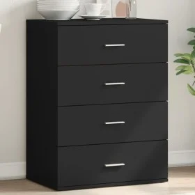 Schwarzer Schrank aus Holzwerkstoff 60x39x80 cm von vidaXL, Sideboards - Ref: Foro24-840528, Preis: 104,42 €, Rabatt: %