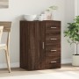 Aparador de madera de ingeniería roble marrón 59x39x80 cm by vidaXL, Sideboards - Ref: Foro24-840540, Price: 102,15 €, Discou...