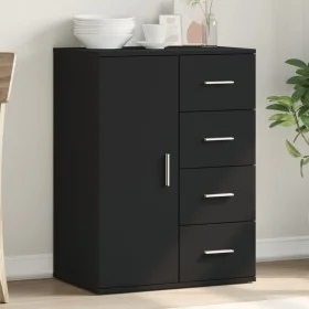 Aparador de madera de ingeniería negro 59x39x80 cm by vidaXL, Sideboards - Ref: Foro24-840535, Price: 100,55 €, Discount: %
