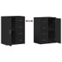 Aparador de madera de ingeniería negro 59x39x80 cm by vidaXL, Sideboards - Ref: Foro24-840535, Price: 100,54 €, Discount: %