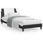 Cama con cabecero cuero sintético negro y blanco 80x200 cm de vidaXL, Camas y somieres - Ref: Foro24-3208147, Precio: 128,01 ...