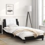 Cama con cabecero cuero sintético negro y blanco 80x200 cm de vidaXL, Camas y somieres - Ref: Foro24-3208147, Precio: 128,01 ...
