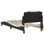 Cama con cabecero cuero sintético negro y blanco 80x200 cm de vidaXL, Camas y somieres - Ref: Foro24-3208147, Precio: 128,01 ...