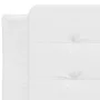 Estructura de cama cabecero cuero sintético blanco 100x200 cm de vidaXL, Camas y somieres - Ref: Foro24-3208164, Precio: 130,...