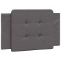 Bettgestell mit Kopfteil aus grauem Kunstleder 100x200 cm von vidaXL, Betten und Lattenroste - Ref: Foro24-3208166, Preis: 12...