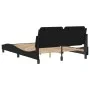 Bed frame with headboard black synthetic leather 120x200cm by vidaXL, Beds and slatted bases - Ref: Foro24-3208170, Price: 17...