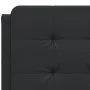 Bed frame with headboard black synthetic leather 120x200cm by vidaXL, Beds and slatted bases - Ref: Foro24-3208170, Price: 17...
