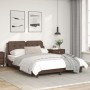 Estructura de cama cabecero cuero sintético marrón 120x200 cm de vidaXL, Camas y somieres - Ref: Foro24-3208172, Precio: 197,...