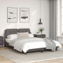 Bettgestell mit Kopfteil aus grauem Kunstleder 140x200cm von vidaXL, Betten und Lattenroste - Ref: Foro24-3208187, Preis: 182...