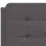 Bed frame with headboard gray synthetic leather 140x200cm by vidaXL, Beds and slatted bases - Ref: Foro24-3208187, Price: 179...
