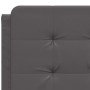Bettgestell mit Kopfteil aus grauem Kunstleder 140x200cm von vidaXL, Betten und Lattenroste - Ref: Foro24-3208187, Preis: 182...