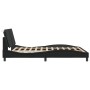 Bed frame with headboard black synthetic leather 160x200cm by vidaXL, Beds and slatted bases - Ref: Foro24-3208191, Price: 22...