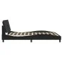 Bed frame with headboard black synthetic leather 160x200cm by vidaXL, Beds and slatted bases - Ref: Foro24-3208191, Price: 21...