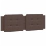 Brown synthetic leather headboard bed frame 160x200 cm by vidaXL, Beds and slatted bases - Ref: Foro24-3208193, Price: 226,10...