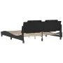 Bed frame with headboard black synthetic leather 180x200cm by vidaXL, Beds and slatted bases - Ref: Foro24-3208198, Price: 22...