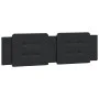 Estructura de cama con cabecero cuero sintético negro 180x200cm de vidaXL, Camas y somieres - Ref: Foro24-3208198, Precio: 22...