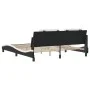 Bed frame with black and white synthetic leather headboard by vidaXL, Beds and slatted bases - Ref: Foro24-3208203, Price: 21...
