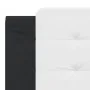 Bed frame with black and white synthetic leather headboard by vidaXL, Beds and slatted bases - Ref: Foro24-3208203, Price: 21...