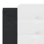 Bettgestell mit schwarz-weißem Kopfteil aus Kunstleder von vidaXL, Betten und Lattenroste - Ref: Foro24-3208203, Preis: 220,0...