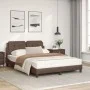 Cama con colchón cuero sintético marrón 120x200 cm de vidaXL, Camas y somieres - Ref: Foro24-3208854, Precio: 373,81 €, Descu...