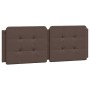 Bed with brown synthetic leather mattress 120x200 cm by vidaXL, Beds and slatted bases - Ref: Foro24-3208854, Price: 380,75 €...