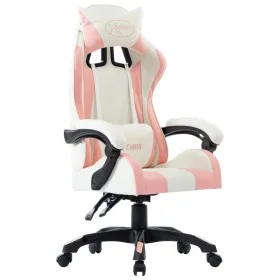 Silla gaming de cuero sintético rosa de vidaXL, Sillas de oficina - Ref: Foro24-287984, Precio: 140,86 €, Descuento: %