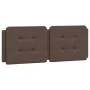 Bed with brown synthetic leather mattress 140x200 cm by vidaXL, Beds and slatted bases - Ref: Foro24-3208868, Price: 409,81 €...