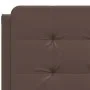 Bed with brown synthetic leather mattress 140x200 cm by vidaXL, Beds and slatted bases - Ref: Foro24-3208868, Price: 409,81 €...