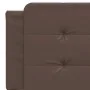 Bed with brown synthetic leather mattress 160x200 cm by vidaXL, Beds and slatted bases - Ref: Foro24-3208875, Price: 398,85 €...
