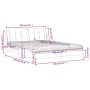 Bed with brown synthetic leather mattress 160x200 cm by vidaXL, Beds and slatted bases - Ref: Foro24-3208875, Price: 398,85 €...
