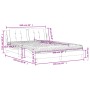 Bett mit brauner Kunstledermatratze 160x200 cm von vidaXL, Betten und Lattenroste - Ref: Foro24-3208875, Preis: 422,68 €, Rab...