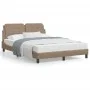 Bed with cappuccino synthetic leather mattress 160x200 cm by vidaXL, Beds and slatted bases - Ref: Foro24-3208877, Price: 386...