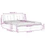 Bed with cappuccino synthetic leather mattress 160x200 cm by vidaXL, Beds and slatted bases - Ref: Foro24-3208877, Price: 386...