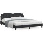 Cama con colchón cuero sintético negro 180x200 cm de vidaXL, Camas y somieres - Ref: Foro24-3208880, Precio: 429,90 €, Descue...