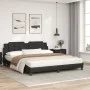 Bett mit schwarzer Kunstledermatratze 180x200 cm von vidaXL, Betten und Lattenroste - Ref: Foro24-3208880, Preis: 422,31 €, R...