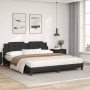 Cama con colchón cuero sintético negro 180x200 cm de vidaXL, Camas y somieres - Ref: Foro24-3208880, Precio: 429,90 €, Descue...