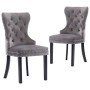 Gray velvet dining chairs 2 units by vidaXL, dining chairs - Ref: Foro24-287959, Price: 324,72 €, Discount: %