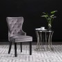 Esszimmerstühle aus grauem Samt, 2 Einheiten von vidaXL, Essstühle - Ref: Foro24-287959, Preis: 324,72 €, Rabatt: %