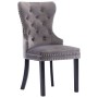 Gray velvet dining chairs 2 units by vidaXL, dining chairs - Ref: Foro24-287959, Price: 324,72 €, Discount: %
