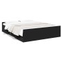 Cama con cajones madera de ingeniería negro 140x200 cm de vidaXL, Camas y somieres - Ref: Foro24-3280294, Precio: 173,97 €, D...