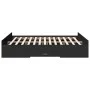 Black engineered wood bed with drawers 140x200 cm by vidaXL, Beds and slatted bases - Ref: Foro24-3280294, Price: 171,48 €, D...