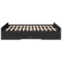 Cama con cajones madera de ingeniería negro 140x200 cm de vidaXL, Camas y somieres - Ref: Foro24-3280294, Precio: 173,97 €, D...