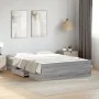 Sonoma gray engineered wood bed with drawers 120x200 cm by vidaXL, Beds and slatted bases - Ref: Foro24-3280305, Price: 141,2...