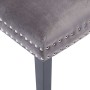 Esszimmerstühle aus grauem Samt, 2 Einheiten von vidaXL, Essstühle - Ref: Foro24-287959, Preis: 324,72 €, Rabatt: %