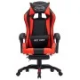 Gaming chair with footrest in red and black synthetic leather by vidaXL, Office chairs - Ref: Foro24-287987, Price: 160,82 €,...